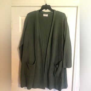 Old Navy 4X Green Cardigan